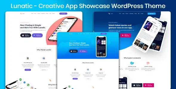 Software Service Lunatic – App Landing WordPress Theme