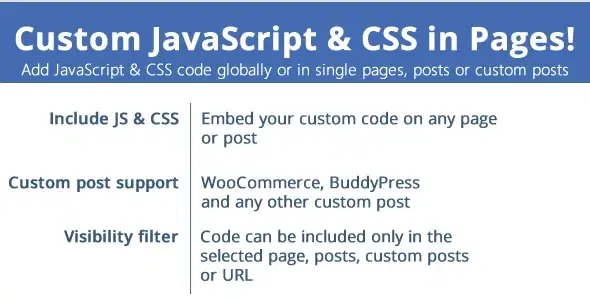 Custom JavaScript & CSS in Pages!