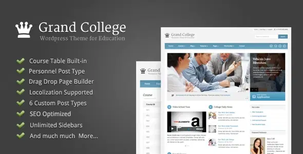 Grand College – WordPress Theme For Education