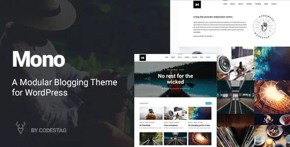 Mono – A Modular Blogging Theme for WordPress
