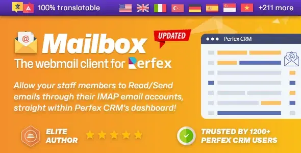 Mailbox – Webmail based e-mail client module for Perfex CRM