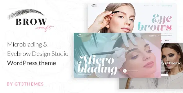 Browcraft – Microblading & Eyebrow Beauty Salon WordPress Theme
