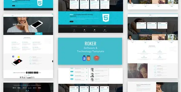 Software & Technology Html Theme- Roker