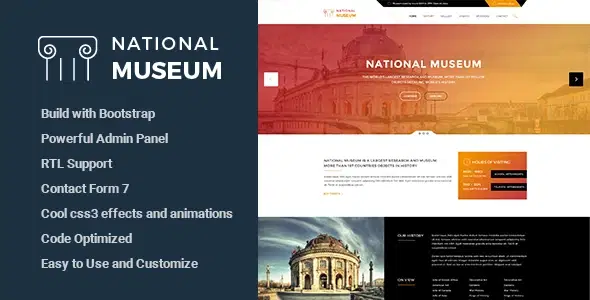 Museum – Responsive WordPress Theme