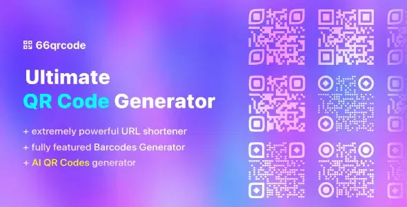 66qrcode – AI QR Codes & Barcodes Generator & URL Shortener (SAAS)