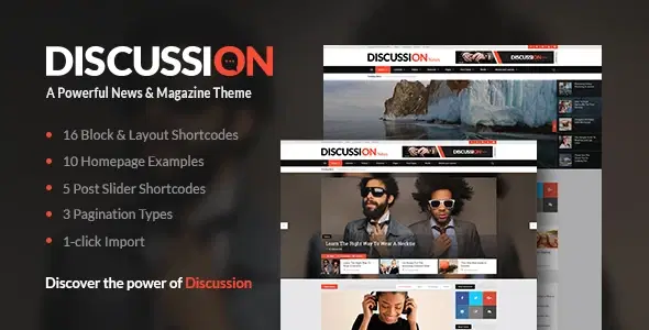 Discussion – News Portal WordPress Theme