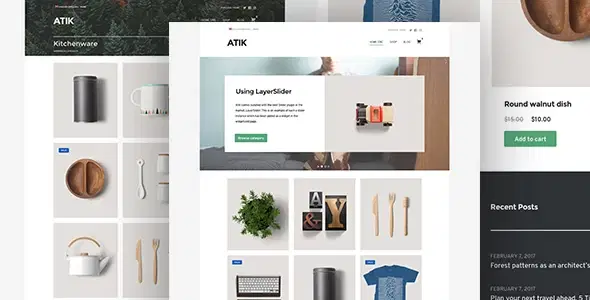 Atik – A Simple WordPress Theme for your Online Store