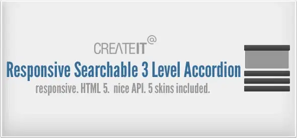 Responsive Searchable 3 Level Accordion For WordPress