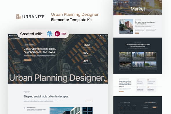 Urbanize - Urban Planning Designer Elementor Template Kit