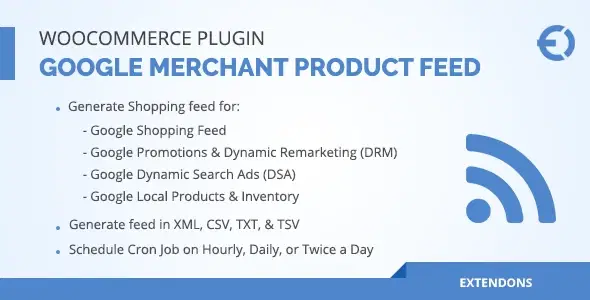 WooCommerce Google Merchant Product Feed Plugin – DRM, DSA & More