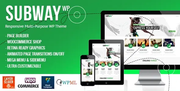 Subway – Responsive Multi-Purpose WordPress Theme