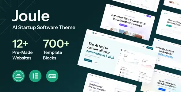 Joule – AI Startup Software Elementor WordPress Theme