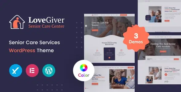 Lovegiver – Senior Care WordPress Theme + RTL