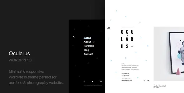Ocularus – Minimal Photography WordPress Theme
