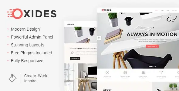 Oxides – Creative Studio WordPress Theme for Companies and Entrepreneurs