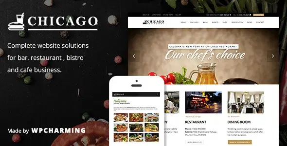 Chicago – Restaurant & Cafe WordPress Theme