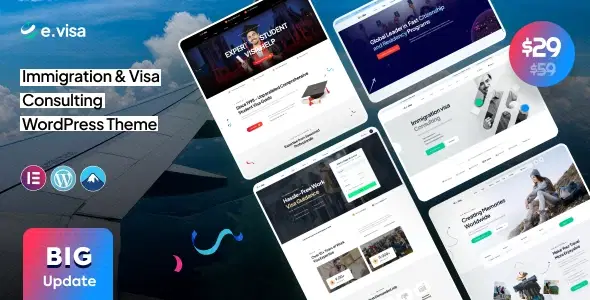 Evisa – Immigration and Visa Consulting WordPress Theme