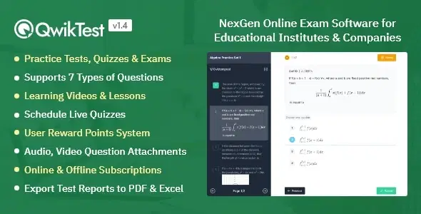 QwikTest – NexGen Online Exam & Quiz Software