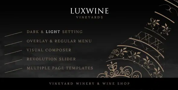 Luxwine – Wine WordPress Theme