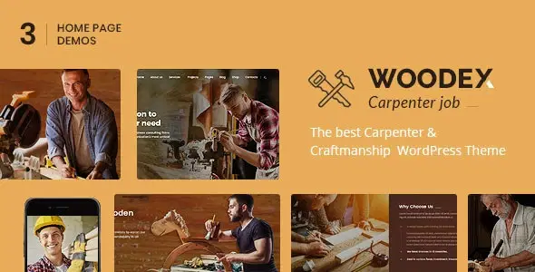 Woodex – Carpenter and Craftman Business WordPress Theme