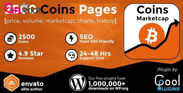 Coin Market Cap & Prices - WordPress Cryptocurrency Plugin