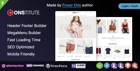 Constitute WP – WooCommerce Responsive Elementor Theme