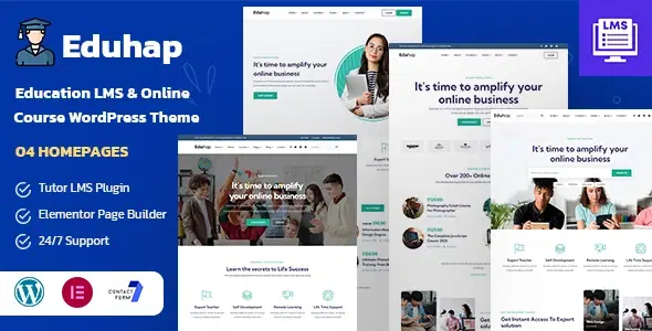 Eduhap – Education LMS WordPress Theme