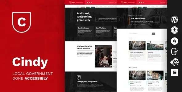 Cindy – Accessible Local Government WordPress Theme