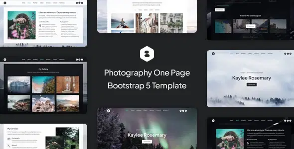 Locus – Photography One Page Bootstrap 5 Template