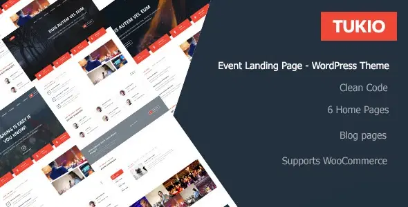 Tukio | Event Landing Page WordPress Theme