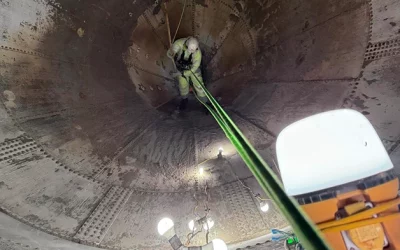 Rope Access Gasifier Maintenance and Clean Down