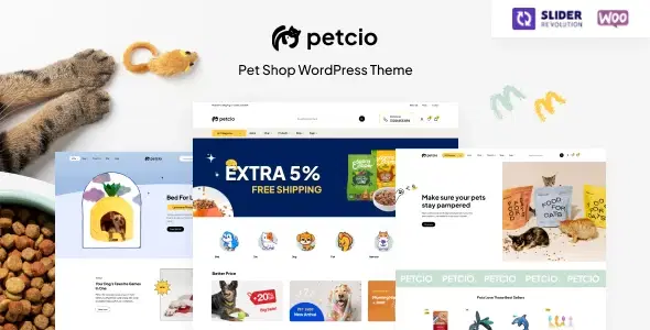 Petcio – Pet Store WooCommerce WordPress Theme