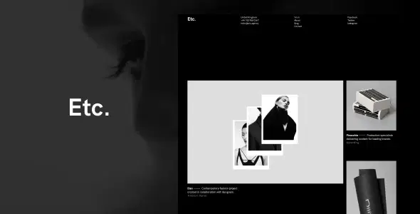 Etc. – Creative Portfolio WordPress Theme