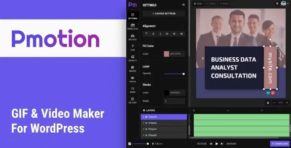 Pmotion – Animated GIF and Video Maker For WordPress
