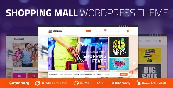 Shopping Mall – Entertainment Center and Business WordPress Theme