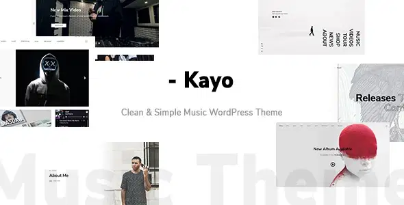 Kayo – Clean and Simple Music WordPress Theme