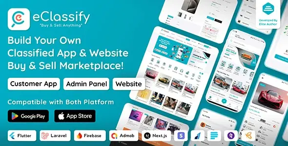 eClassify – Classified ads Buy and Sell Marketplace Flutter App with Laravel Admin Panel