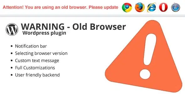 Warning Old Browser – WordPress plugin