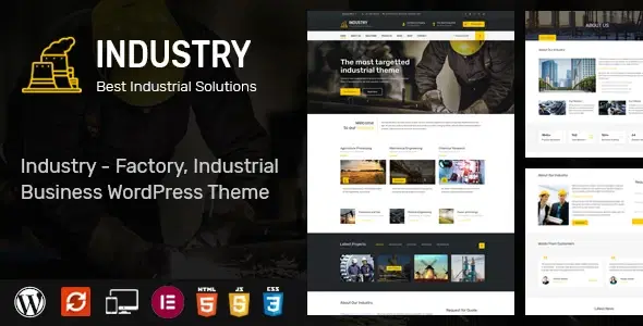 Industry – WordPress Theme for Factory and Industrial Business