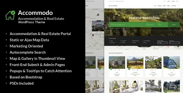 Accommodo – Accommodation Travel WordPress Theme
