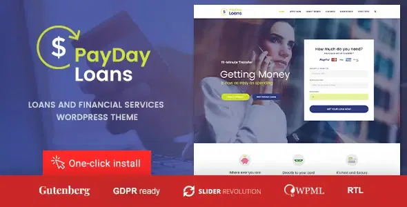 Payday Loans – Banking, Loan Business and Finance WordPress Theme