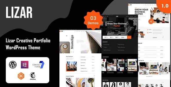 Lizar – Creative Portfolio WordPress Theme