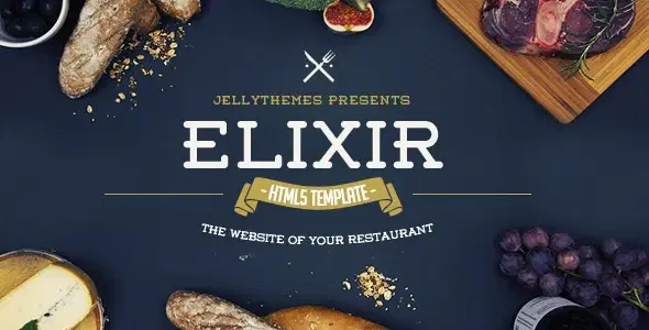 Elixir – Restaurant HTML Responsive Template