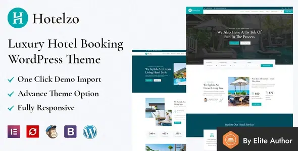 Hotelzo – Luxury Hotel WordPress Theme + RTL Ready