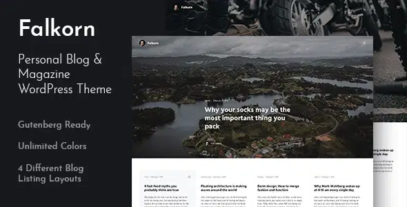 Falkorn – Personal Blog & Magazine WordPress Theme