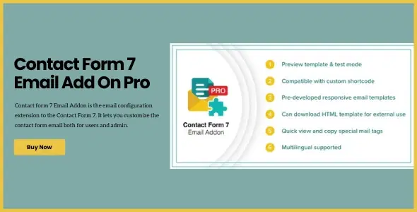Contact Form 7 Email Add on Pro