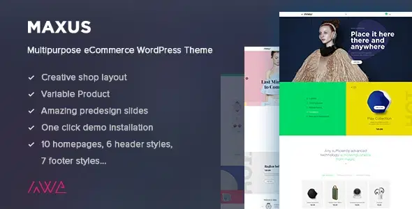 Maxus – Multipurpose eCommerce WordPress Theme