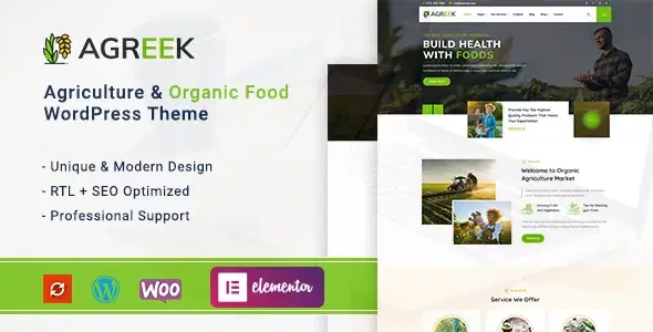 Agreek – Agriculture & Organic Food WordPress Theme
